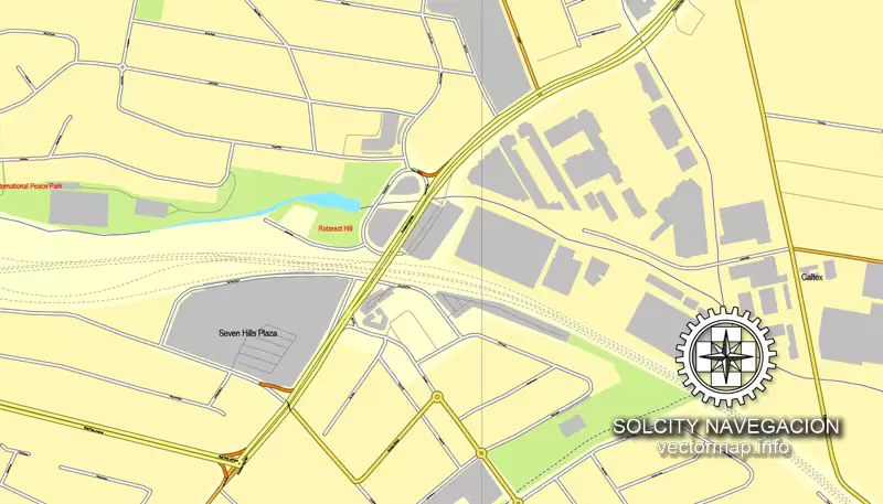 Map vector Sydney, Australia, printable vector street 4 parts City Plan map, full editable, Adobe illustrator Map for design, print, arts, projects, presentations, for architects, designers and builders