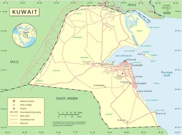 Free vector map Kuwait, Adobe Illustrator, download now maps vector clipart >>>>> Map for design, projects, presentation free to use as you like.