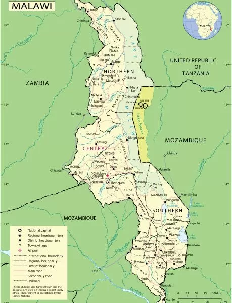 Free vector map Malawi, Adobe Illustrator, download now maps vector clipart >>>>> Map for design, projects, presentation free to use as you like.