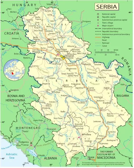 Free vector map Serbia, Adobe Illustrator, download now maps vector clipart >>>>> Map for design, projects, presentation free to use as you need.