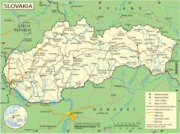 Free vector map Slovakia, Adobe Illustrator, download now maps vector clipart >>>>> Map for design, projects, presentation free to use as you need.