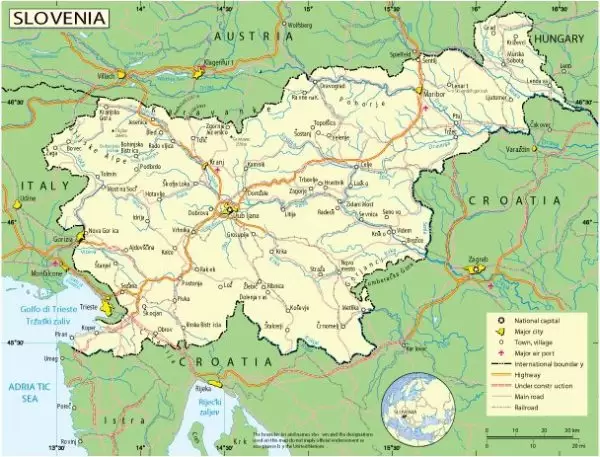 Free vector map Slovenia, Adobe Illustrator, download now maps vector clipart >>>>> Map for design, projects, presentation free to use as you need.