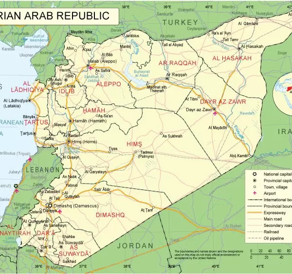 Free vector map Syria, Adobe Illustrator, download now maps vector clipart >>>>> Map for design, projects, presentation free to use as you need.