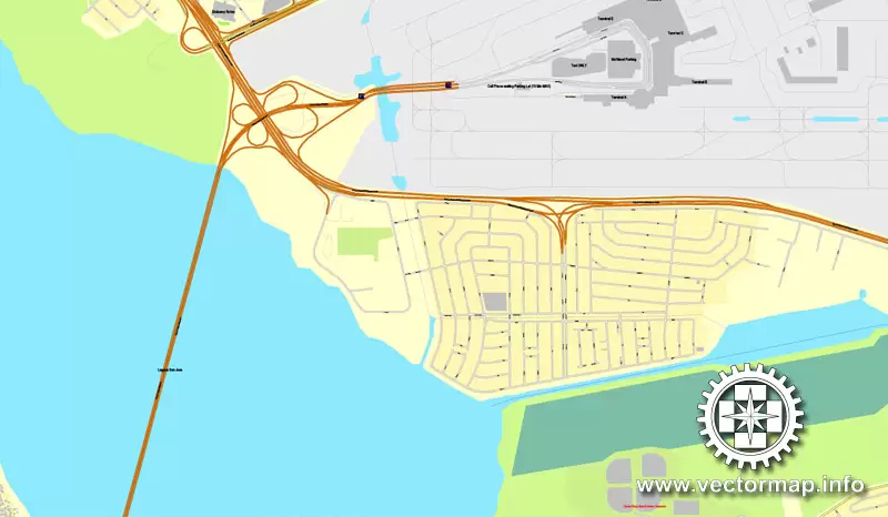 Map vector San Juan, Puerto Rico, US, printable vector street City Plan map, full editable, Adobe Illustrator, full vector Map for design, print, arts, projects, presentations, for architects, designers and builders