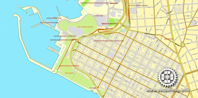 Vector map Athens, Greece, printable vector street City Plan map, full editable, Adobe Illustrator, full vector, scalable, editable, text format street names, 20,8 mb ZIP