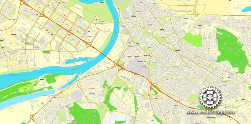Vector map Belgrad, Serbia, printable vector street City Plan map, full editable, Adobe Illustrator, full vector, scalable, editable, text format street names, 9,0 mb ZIP