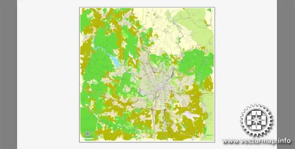 Vector map Brno, Czech Republic, printable vector street City Plan map, full editable, Adobe Illustrator, full vector, scalable, editable, text format street names, 12,7 mb ZIP