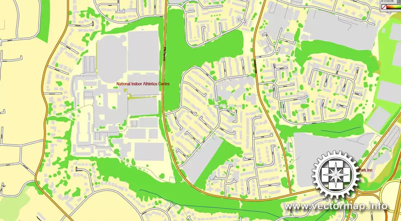 Vector Map Cardiff + Newport, Wales, UK, printable vector City Plan map, full editable, Adobe Illustrator, full vector, scalable, editable, text format street names, 12 mb ZIP