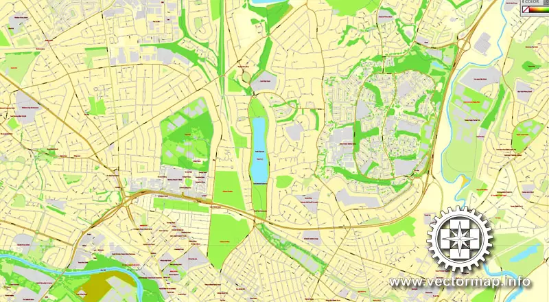 Vector Map Cardiff + Newport, Wales, UK, printable vector City Plan map, full editable, Adobe Illustrator, full vector, scalable, editable, text format street names, 12 mb ZIP
