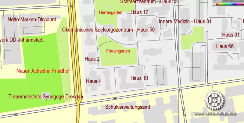 Vector Map Dresden, Germany, printable vector street City Plan map, full editable, Adobe Illustrator, full vector, scalable, editable, text format street names, 16,1 mb ZIP