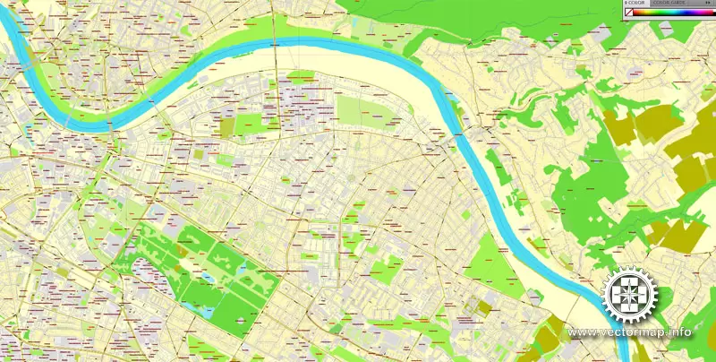 Vector Map Dresden, Germany, printable vector street City Plan map, full editable, Adobe Illustrator, full vector, scalable, editable, text format street names, 16,1 mb ZIP