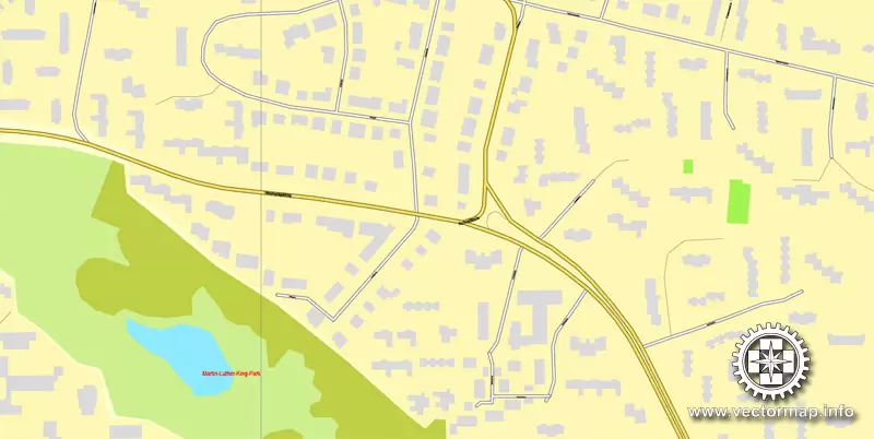 Vector map Frankfurt am Main, Germany, printable vector street City Plan map in 4 parts, full editable, Adobe Illustrator, full vector, scalable, editable, text format street names, 29,4 mb ZIP