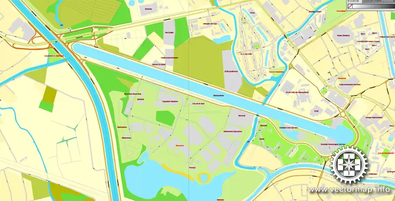 Vector map Ghent, Belgium, printable vector street City Plan map, full editable, Adobe Illustrator, full vector, scalable, editable, text format street names, 11,6 mb ZIP