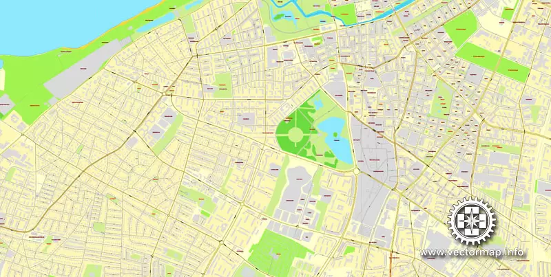Vector Map Malmo, Sweden, printable vector street map, City Plan full editable, Adobe Illustrator, Royalty free, full vector, scalable, editable, text format street names, 7,1 mb ZIP ALL streets, ALL Buildings.