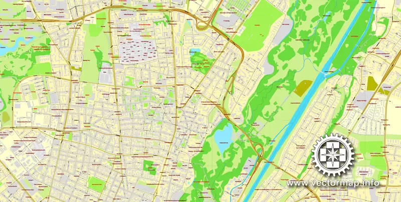 PDF Map Munich / München, Germany, printable vector street map, City Plan V.2, full editable, Adobe PDF, Royalty free, full vector, scalable, editable, text format street names, 53 mb ZIP
