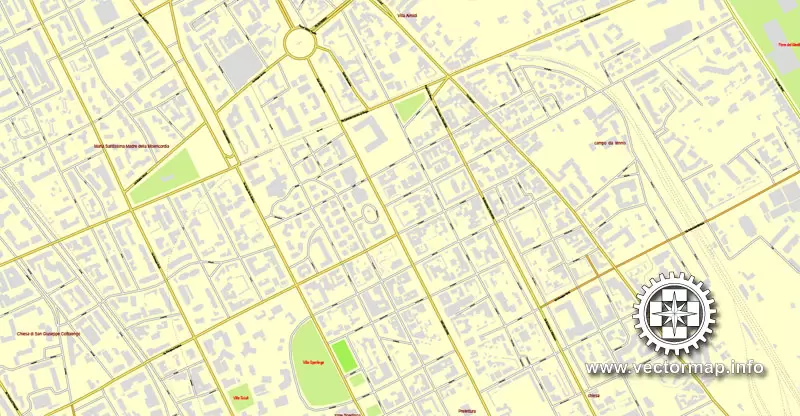 Vector Map Palermo, Sicily, Italy, printable vector street map, City Plan full editable, Adobe Illustrator, Royalty free, full vector, scalable, editable, text format street names, 9,3 mb ZIP