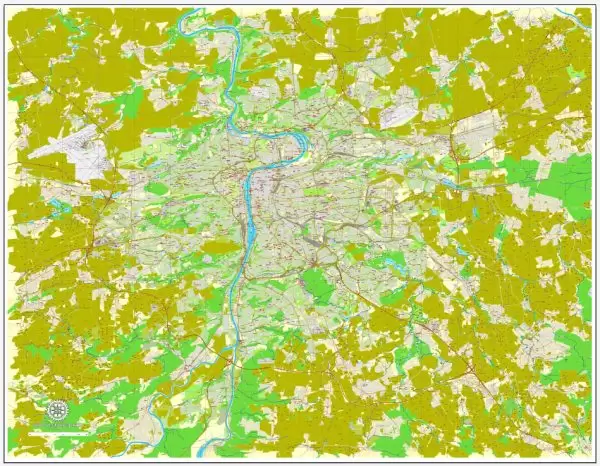 Vector Map Prague / Praha, Czech Republic, printable vector street map, City Plan V.3 full editable, Adobe Illustrator, Royalty free, full vector, scalable, editable, text format street names, 35,6 mb ZIP All streets, All buildings.