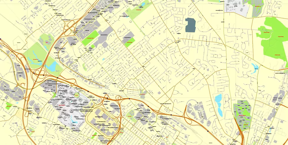 Vector Map Albany, st. New York, US, printable vector street City Plan map full editable, Adobe Illustrator, full vector, scalable, editable, text format street names, 3 mb ZIP