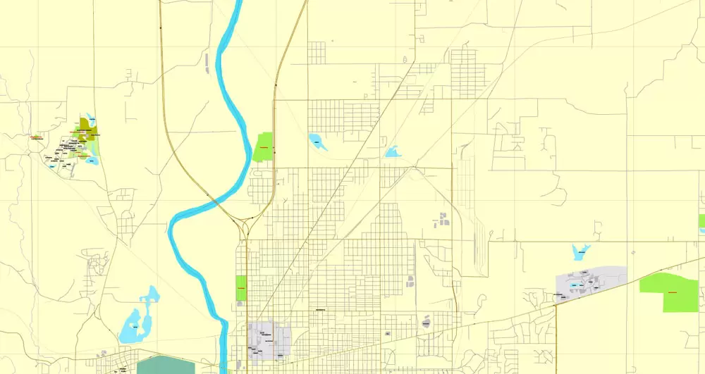 Exact Vector Map Terre-Haute, Indiana, US, printable vector street City Plan map V.3, full editable, Adobe Illustrator, full vector, scalable, editable, text format street names, 2 mb ZIP