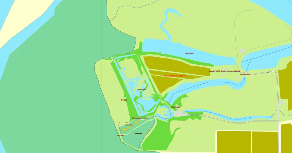 Vector map Vancouver exact map V.3.08: Printable City Plan Map in 4 parts of Greater Vancouver, Canada, Adobe Illustrator, full vector, scalable, editable, separated text layer street names, 29 mb ZIP