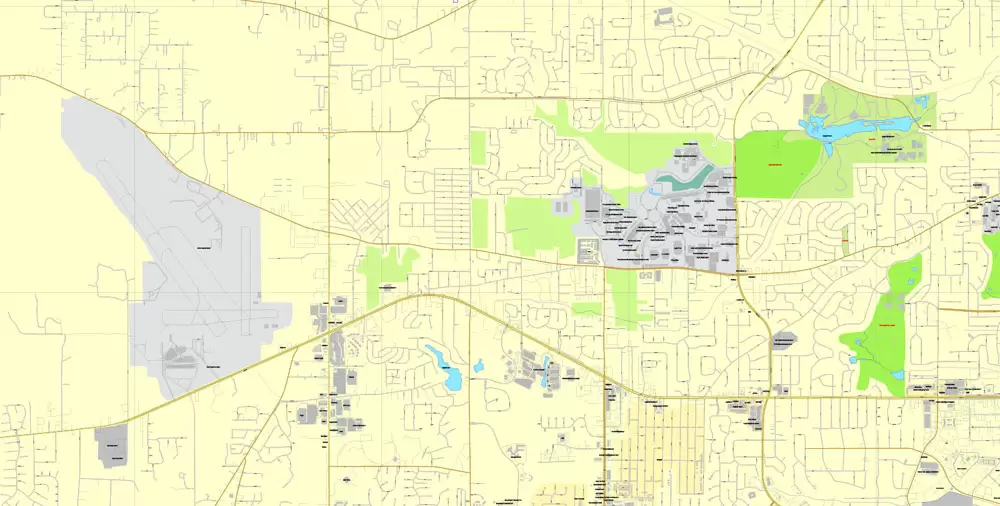Printable Map Mobile, Alabama, US, exact vector street City Plan map V3.09, full editable, Adobe Illustrator, full vector, scalable, editable text format street names, 7 mb ZIP