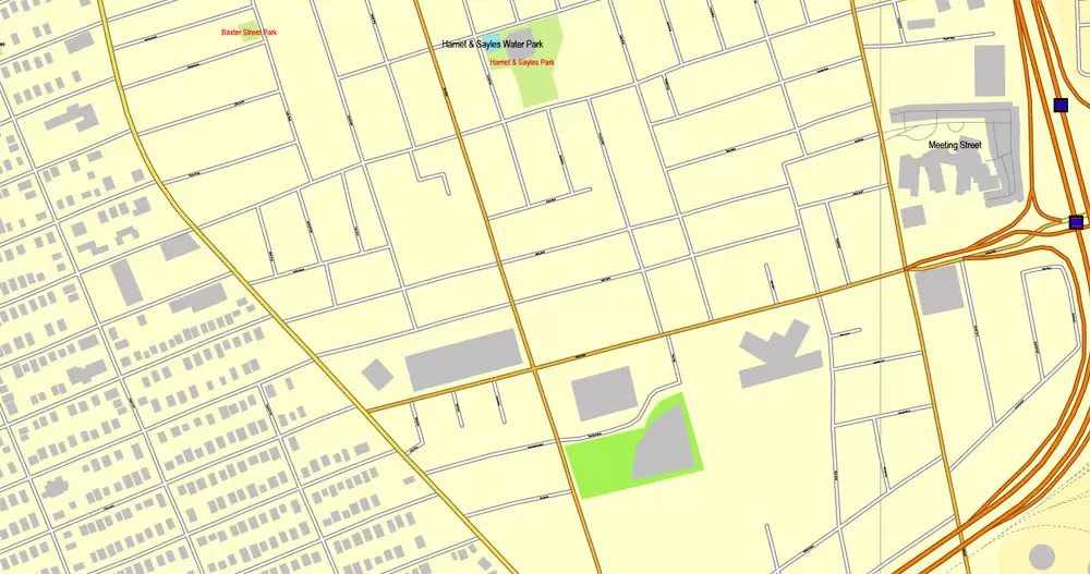 Printable Map Providence, Rhode Island, US, exact vector street City Plan map V3.09, full editable, Adobe Illustrator, full vector, scalable, editable text format street names, 6 mb ZIP
