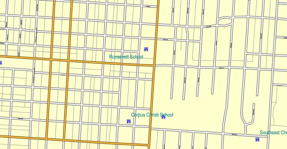 Columbus OH PDF Map exact vector City Plan V.23.11. Printable Street Map editable Adobe PDF