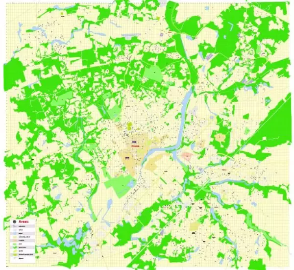 Printable Map Princeton University, Princeton New Jersey, US, exact vector street G-View Level 17 (100 meters scale) map, V.21.12. fully editable, Adobe Illustrator, full vector, scalable, editable text format of street names, 2 Mb ZIP.