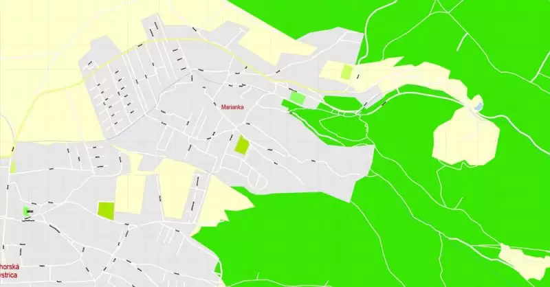 K vytlačenie Mapa Bratislava oblasť metra, Slovensko, presná vektor ulice G-View Level 17 (100 metrov os) máp, V.12.12. plne editovateľné, Adobe Illustrator, plná vektora, škálovateľné, editovateľné textovom formáte názvov ulíc (slovenské), 8 Mb ZIP.