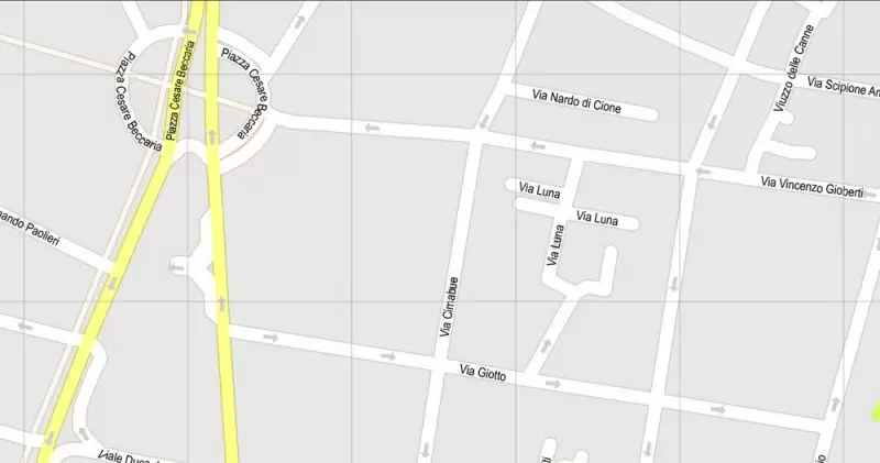 Printable Map Florence Firenze, Italy, exact vector street G-View Level 17 (100 meters scale) map, V.16.12. fully editable, Adobe Illustrator, full vector, scalable, editable text format of street names, 7 Mb ZIP.