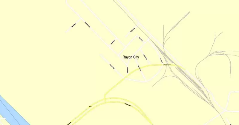 Printable Map Nashville, Tennessee, US, exact vector street G-View Level 17 (100 meters scale) map, V.16.12. fully editable, Adobe Illustrator, full vector, scalable, editable text format of street names, 9 Mb ZIP.