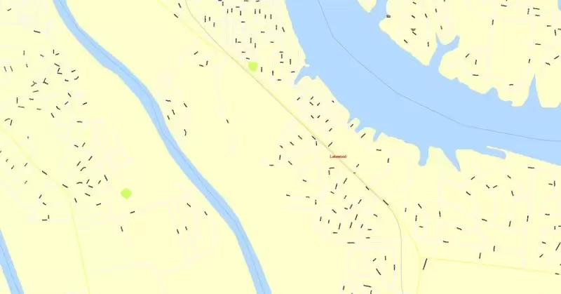 Printable Map Nashville, Tennessee, US, exact vector street G-View Level 17 (100 meters scale) map, V.16.12. fully editable, Adobe Illustrator, full vector, scalable, editable text format of street names, 9 Mb ZIP.