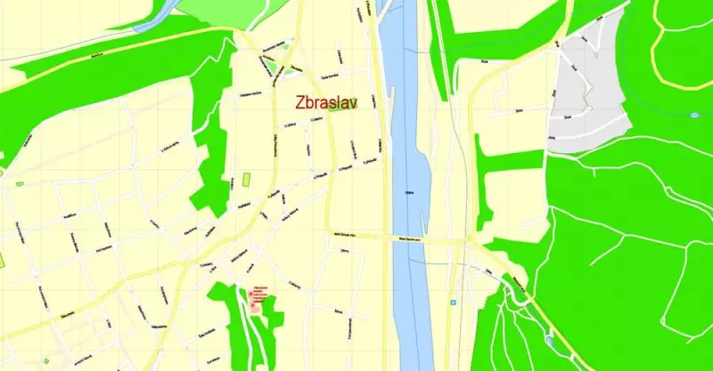 Printable Map Prague (Praha) metro area, Czech Republic, exact vector street G-View Level 17 (100 meters scale) map, V.12.12. fully editable, Adobe Illustrator, full vector, scalable, editable text format of street names (czech), 30 Mb ZIP. K vytisknutí Mapa Prahy (Prague) oblast metra, Česká republika, přesná vektor ulice G-View Level 17 (100 metrů osa) map, V.12.12. plně editovatelné, Adobe Illustrator, plná vektoru, škálovatelné, editovatelné textovém formátu názvů ulic (český), 30 Mb ZIP.