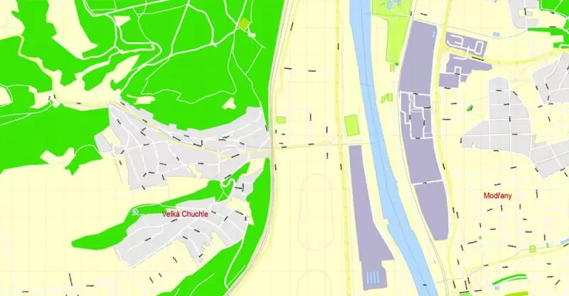 Printable Map Prague (Praha) metro area, Czech Republic, exact vector street G-View Level 17 (100 meters scale) map, V.12.12. fully editable, Adobe Illustrator, full vector, scalable, editable text format of street names (czech), 30 Mb ZIP. K vytisknutí Mapa Prahy (Prague) oblast metra, Česká republika, přesná vektor ulice G-View Level 17 (100 metrů osa) map, V.12.12. plně editovatelné, Adobe Illustrator, plná vektoru, škálovatelné, editovatelné textovém formátu názvů ulic (český), 30 Mb ZIP.