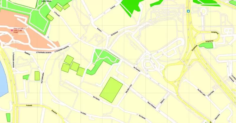Printable Map Prague (Praha) metro area, Czech Republic, exact vector street G-View Level 17 (100 meters scale) map, V.12.12. fully editable, Adobe Illustrator, full vector, scalable, editable text format of street names (czech), 30 Mb ZIP. K vytisknutí Mapa Prahy (Prague) oblast metra, Česká republika, přesná vektor ulice G-View Level 17 (100 metrů osa) map, V.12.12. plně editovatelné, Adobe Illustrator, plná vektoru, škálovatelné, editovatelné textovém formátu názvů ulic (český), 30 Mb ZIP.