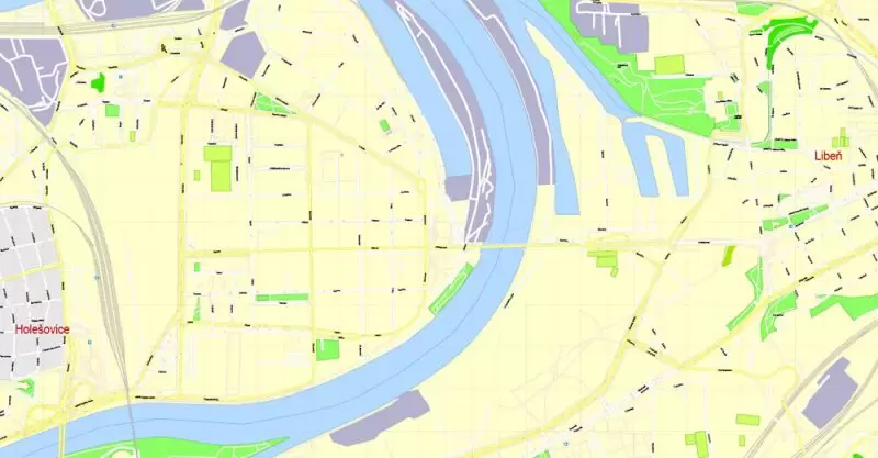 Printable Map Prague (Praha) metro area, Czech Republic, exact vector street G-View Level 17 (100 meters scale) map, V.12.12. fully editable, Adobe Illustrator, full vector, scalable, editable text format of street names (czech), 30 Mb ZIP. K vytisknutí Mapa Prahy (Prague) oblast metra, Česká republika, přesná vektor ulice G-View Level 17 (100 metrů osa) map, V.12.12. plně editovatelné, Adobe Illustrator, plná vektoru, škálovatelné, editovatelné textovém formátu názvů ulic (český), 30 Mb ZIP.