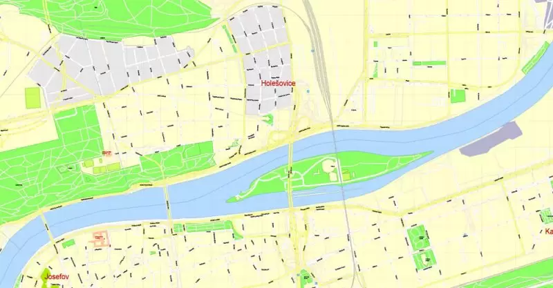 Printable Map Prague (Praha) metro area, Czech Republic, exact vector street G-View Level 17 (100 meters scale) map, V.12.12. fully editable, Adobe Illustrator, full vector, scalable, editable text format of street names (czech), 30 Mb ZIP. K vytisknutí Mapa Prahy (Prague) oblast metra, Česká republika, přesná vektor ulice G-View Level 17 (100 metrů osa) map, V.12.12. plně editovatelné, Adobe Illustrator, plná vektoru, škálovatelné, editovatelné textovém formátu názvů ulic (český), 30 Mb ZIP.