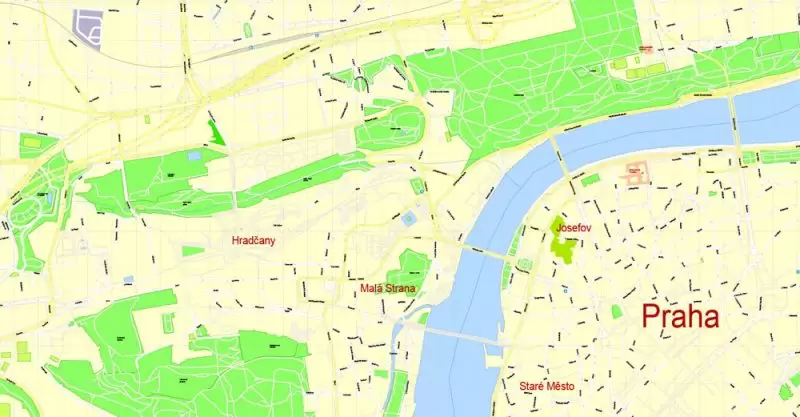 Printable Map Prague (Praha) metro area, Czech Republic, exact vector street G-View Level 17 (100 meters scale) map, V.12.12. fully editable, Adobe Illustrator, full vector, scalable, editable text format of street names (czech), 30 Mb ZIP. K vytisknutí Mapa Prahy (Prague) oblast metra, Česká republika, přesná vektor ulice G-View Level 17 (100 metrů osa) map, V.12.12. plně editovatelné, Adobe Illustrator, plná vektoru, škálovatelné, editovatelné textovém formátu názvů ulic (český), 30 Mb ZIP.