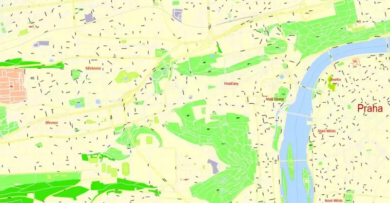 Printable Map Prague (Praha) metro area, Czech Republic, exact vector street G-View Level 17 (100 meters scale) map, V.12.12. fully editable, Adobe Illustrator, full vector, scalable, editable text format of street names (czech), 30 Mb ZIP. K vytisknutí Mapa Prahy (Prague) oblast metra, Česká republika, přesná vektor ulice G-View Level 17 (100 metrů osa) map, V.12.12. plně editovatelné, Adobe Illustrator, plná vektoru, škálovatelné, editovatelné textovém formátu názvů ulic (český), 30 Mb ZIP.