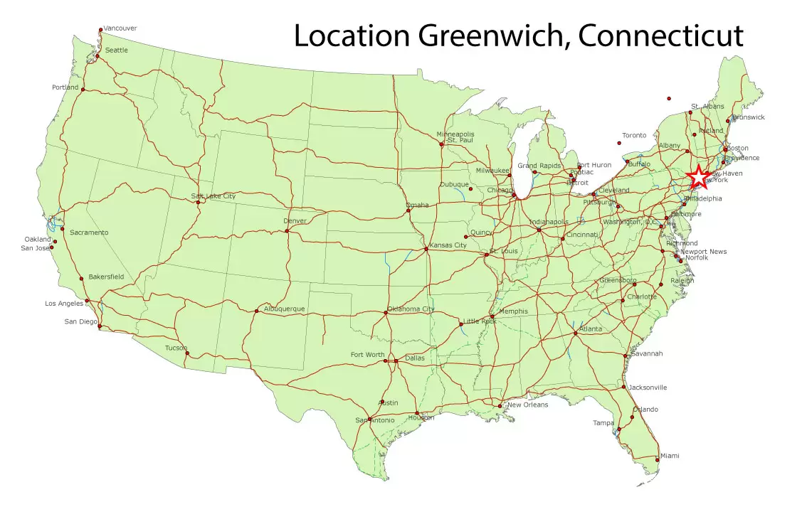 Greenwich Illustrator map, digital map Greenwich, exact map Greenwich, Greenwich map