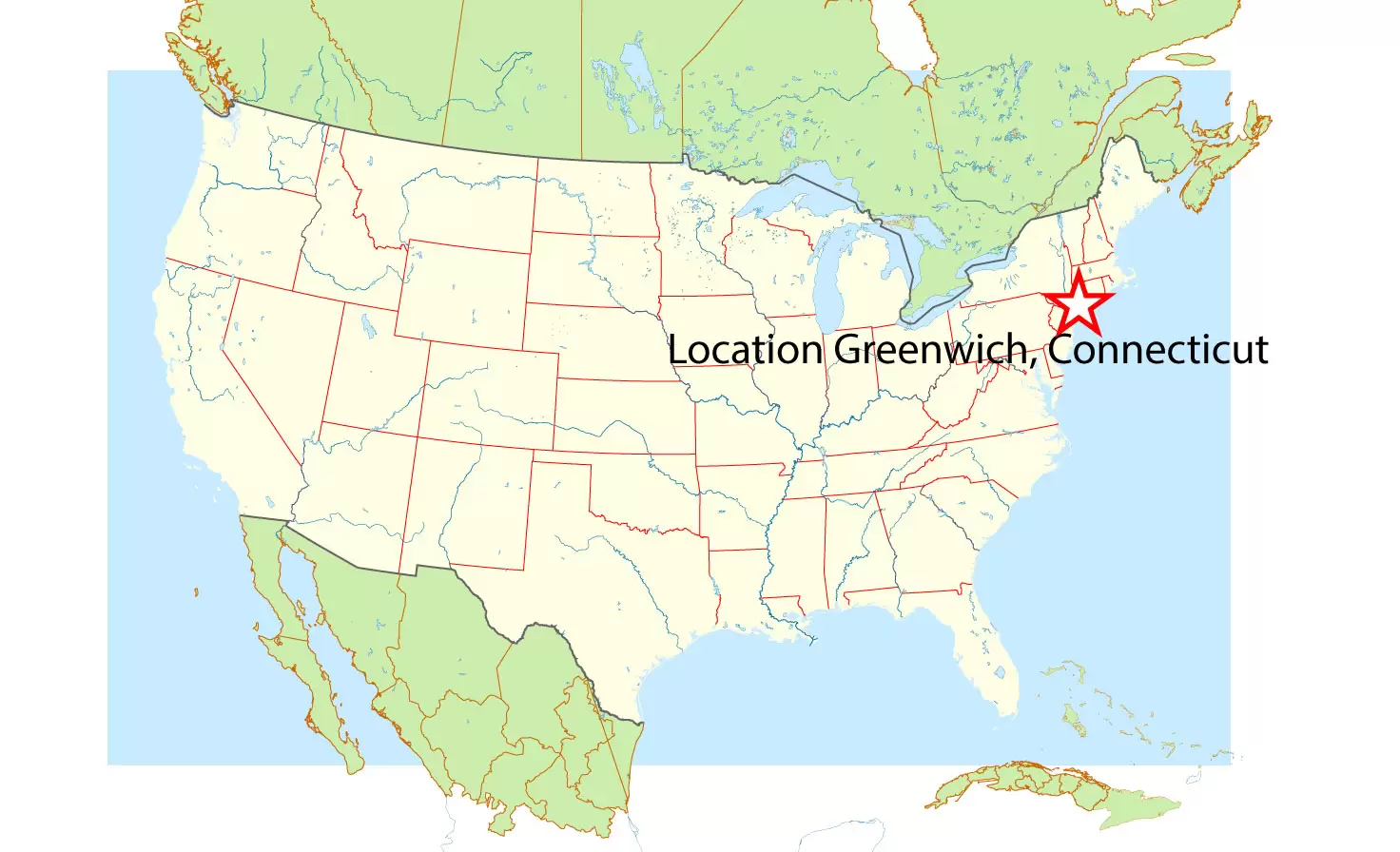 Greenwich Illustrator map, digital map Greenwich, exact map Greenwich, Greenwich map