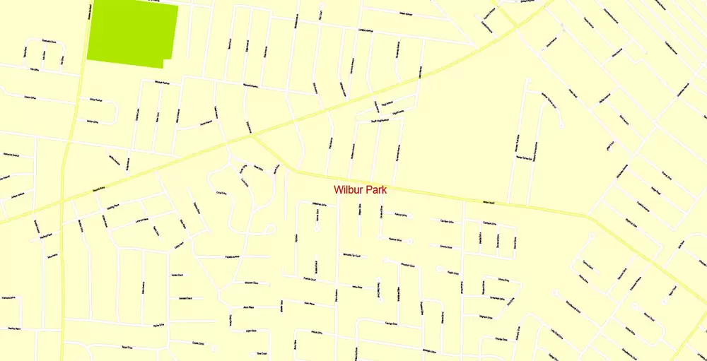 Printable Map Saint Louis, Missouri, US, exact vector Map street G-View City Plan Level 17 (100 meters scale) full editable, Adobe Illustrator