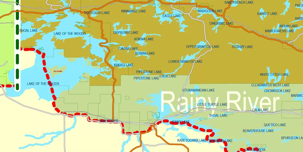 Printable Admin Road Map Canada Extra Detailed, Miller Projection, - Provinces, Counties, Admin Districts, Roads, Water, Cities, Airports full editable, Adobe Illustrator, scalable, editable text format names, 154 Mb ZIP