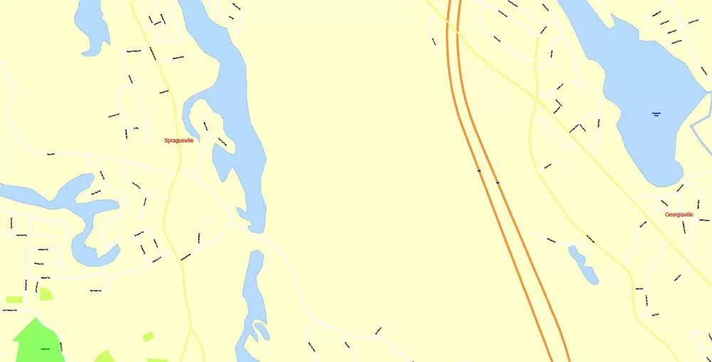 Printable Map Providence Metro Area, Rhode Island US, exact vector City Plan scale 1:5304, full editable, Adobe Illustrator, scalable, editable, text format street names, 24 mb ZIP