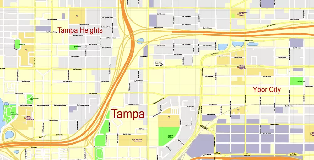 Urban plan St Petersburg Florida pdf, illustrator, AutoCAD: for business and city development