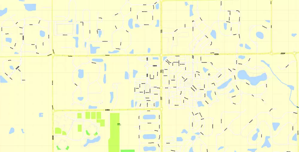 Indianapolis Map US, exact vector City Plan scale 1:3608 full editable CorelDraw Street Map