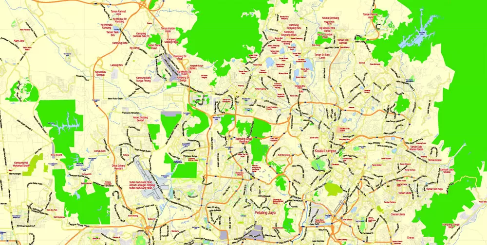 Kuala Lumpur, Map, Street Map Kuala Lumpur, Print, Printing, Design, City Map Kuala Lumpur, City Plan Kuala Lumpur, Urban Plan Kuala Lumpur, Editable Map Kuala Lumpur, Tourist Map Kuala Lumpur, Vector Map Kuala Lumpur, Illustrator Map Kuala Lumpur, Graphic Design, Road Map Kuala Lumpur, CorelDraw Map Kuala Lumpur, printable map Kuala Lumpur, Map Kuala Lumpur for Printing