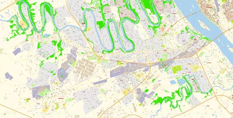 Harrisburg Metro Area PDF Map Vector Exact City Plan Pennsylvania US detailed Street Map editable Adobe PDF in layers