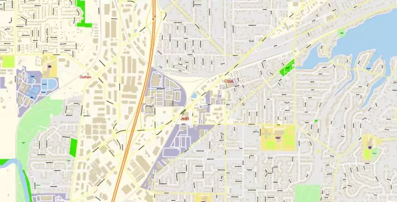 Hillsboro Large Area CDR Map Vector Exact City Plan Oregon US detailed Street Map editable CorelDRAW in layers