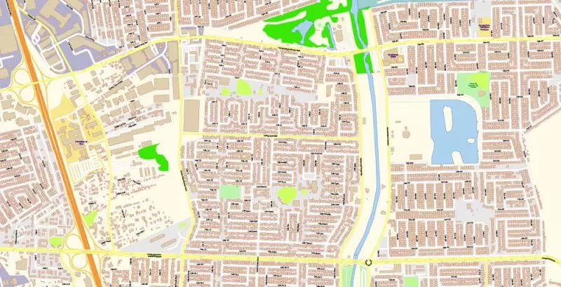 San Juan Metro Area PDF Map Vector Exact City Plan Puerto Rico detailed Street Map editable Adobe PDF in layers